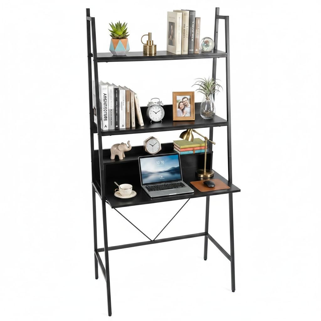 Tangkula 3-Tier Ladder Computer Desk for Home Office